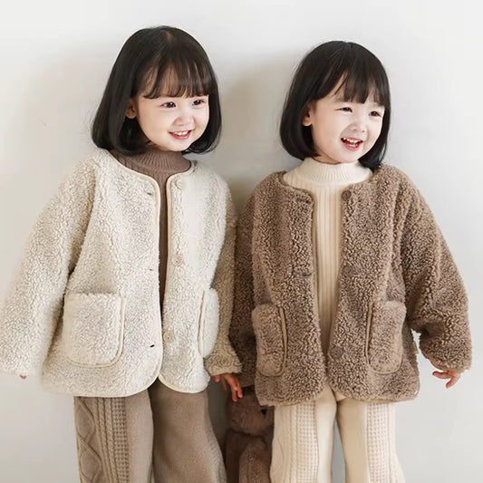 Soft Teddy Pile Jacket, Oat