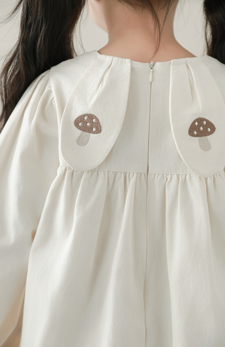 Sylvie Woodland Embroidered Dress, Ivory
