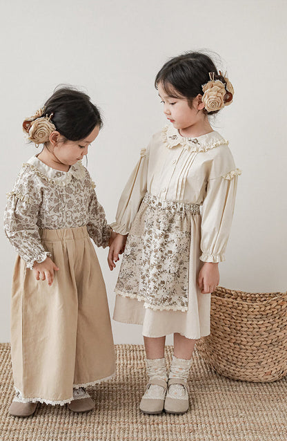 Elegant floral button-down blouse for girls — Ava & Bear London