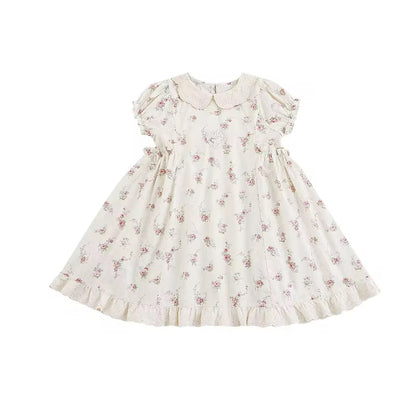 Juliet Lace Embroidered Dress, Ivory Floral