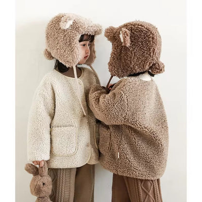 Soft Teddy Pile Jacket, Soft Brown