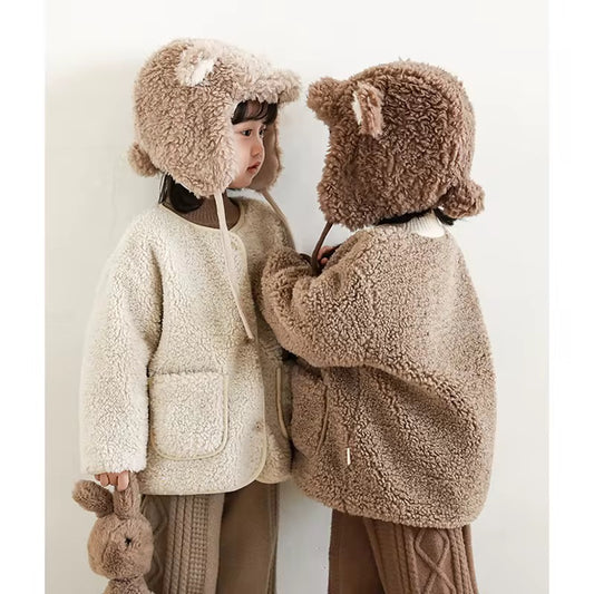 Soft Teddy Pile Jacket, Oat