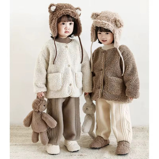 Soft Teddy Pile Jacket, Soft Brown